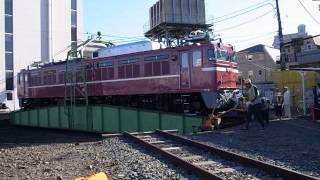 2014.11.15　第14回　ふれあい鉄道フェスティバル　機関車転車台回転実演