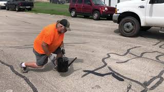 Asphalt Crack Filling made is using Pour A Joint