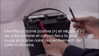 Test de tension de la batterie