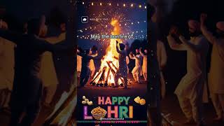 Lohri Whatsapp Status Wishes | Lohri Messages Video Greetings 2025 | Lohri fire whatsapp status 2025