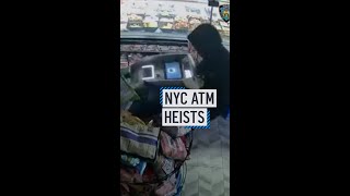 NYC Burglars Wanted in Over 42 ATM Heists Over 6 Months #shorts