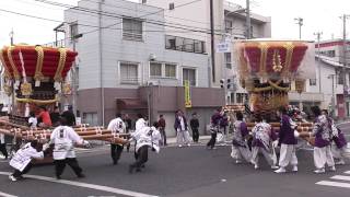 平成23年 上田八幡神社春祭り 宵宮 円行寺 浦壁 練り1