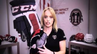 CCM Crazy Light Gloves and CCM Hockey Helmets