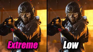 Modern Warfare 3 - Low Vs Extreme - Graphics \u0026 Framerate Comparison