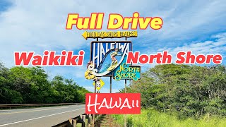 【Hawaii 2023】ハワイ絶景！ワイキキからノースショアへドライブ！