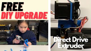 3D printer FREE DIY direct drive extruder upgrade, improves print quality for Ender 3 Pro, CR-10