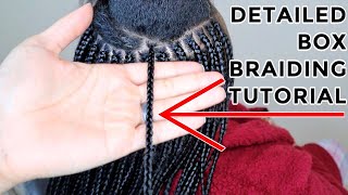 How to box braid VERY DETAILED