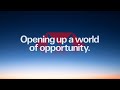 Opening up a world of opportunity