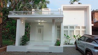 home tour video| beautiful White house design interior and exterior |26lakh|6.40cent|1170sqft