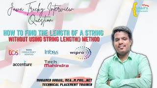 Java Tricky Interview Question 2023 | finding the length of a string without using length() method
