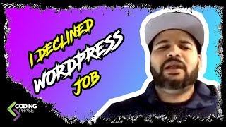 I Declined My first web development Job Offer | #CodingPhase