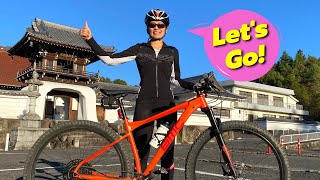 She's Excited For Climbing Day! 🎁 Let's Ride To The Mountains 【Cycling Japan】