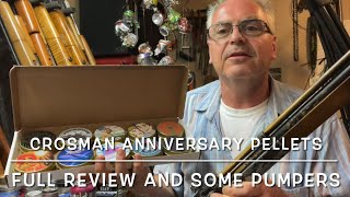 Crosman anniversary pellet tin collection and 100 years of Crosman pumpers