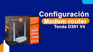 Configura tu modem router tenda para Cantv- D301