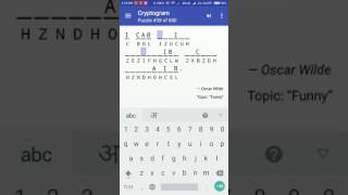 Cryptogram Puzzle #38 Android Quote Answer