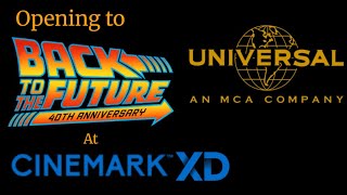 Opening to Back To The Future (1985) 40th Anniversary 2025 Cinemark XD Theater
