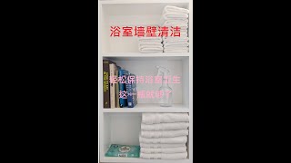 浴室墙壁清洁/省时、省力、省钱/Keep bathroom hygienic