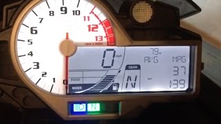 BMW S1000R gauge and hidden features