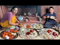 Rainy Day Special Village Recipe Veg Fried Rice with Achar in Rural Nepali Kitchen