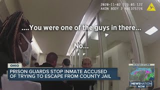 Watch as guards stop inmate accused of trying to escape from Ohio jail