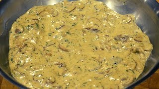 Creamy Garlic Mushroom Sauce | How To Make Recipe