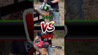 EGO 56V VS SKIL 40V Chainsaw!