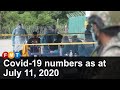 Covid-19 numbers as at July 11, 2020