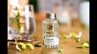 Crystal Gold - Elderflower Gin Liqueur with 23ct gold leaf flakes