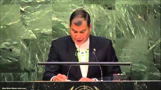 UN Speeches: Ecuador president Rafael Correa