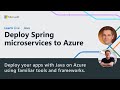 Learn Live - Deploy Spring microservices to Azure