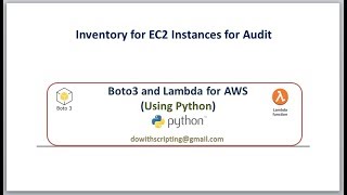 EC2 Instances Inventory script with python boto3