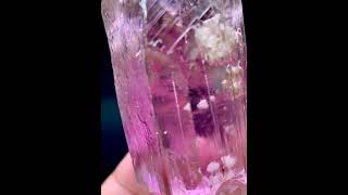 Gem Grade Deep Pink Kunzite Crystal from Afghanistan