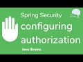 How to configure Spring Security Authorization - Java Brains