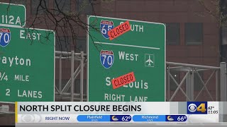 North Split closure begins