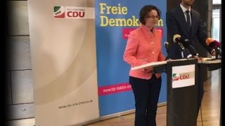 Pressekonferenz von Ina Scharrenbach (CDU) und Marc Lürbke zum Schlussbericht \