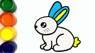 Легкий рисунок заяц | Сурет салу қоян | how to draw rabbit