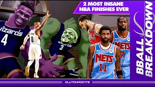 The Two Most INSANE Finishes To An NBA Game Ever: Dame Time & Russ/Beal 6 Pts In 6 Secs