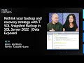 Rethink your backup & recovery strategy w/ T-SQL Snapshot Backup in SQL Server 2022  | Data Exposed