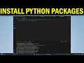 How To Install Python Packages in Visual Studio Code