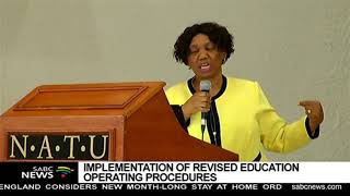 Basic Education minister launches a revised education operating procedure