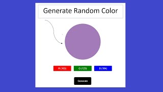 RGB random color using javascript