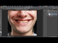 photoshop tutorial fixing chipped missing and discolored teeth easily