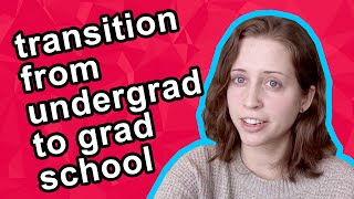 Transitioning from undergrad to grad school | Grad Student Explains