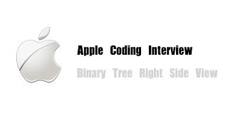 Apple Coding Interview Question | Leetcode 199 | Binary Tree Right Side View