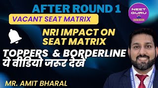 NRI CASE IMPACT ON PUNJAB SEAT MATRIX NEET 2024| Vacant Seats after Round 1