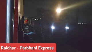 Raichur - Parbhani Express Skipping Jankampet Junction Railway Station | Train Video in India