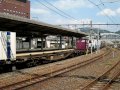 ＪＲ貨物　国鉄色ef66 27牽引コンテナ列車、京都駅通過　2009 9 27