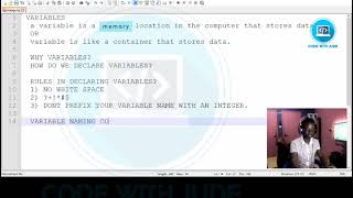 principles of computer programming. variables and data types. part 2