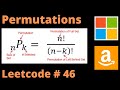 PERMUTATIONS | LEETCODE 46 | PYTHON BACKTRACKING SOLUTION