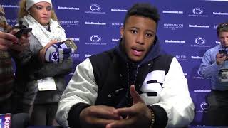 Saquon Barkley and DaeSean Hamilton on hook and lateral play run by Penn State